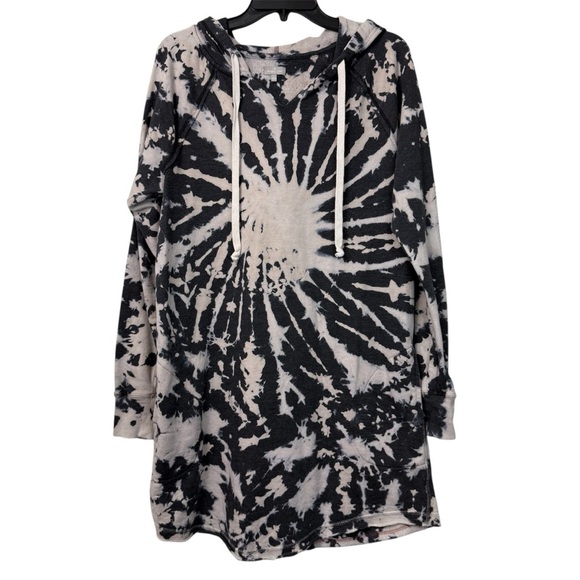 Women's Tie-Dye Hippie Festival Tunic Hoodie - Picture 2 of 7
